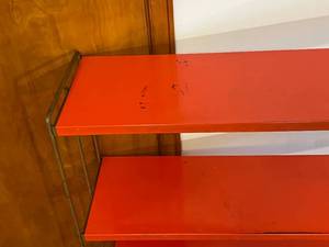 lot 63 image: Retro MCM Red Bookshelf