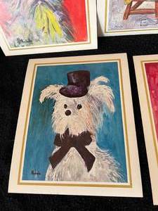 lot 87 image: Original Clown and Animal Circus Prints by Michele Reproductions