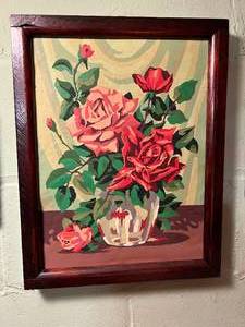 lot 90 image: 3 Framed Acrylic on Canvas Paintings