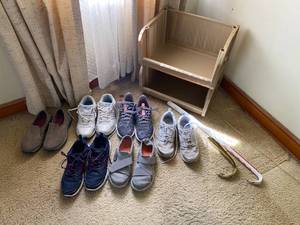 lot 115 image: Womens Sneaker Lot, With Storage & Shoehorns