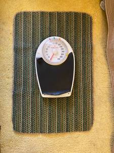 lot 137 image: Vintage Health o Meter Bathroom Scale and Rug