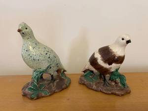 lot 138 image: Two Ceramic Bird Figurines