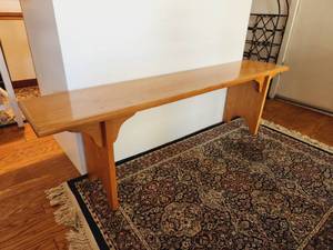 Solid Oak Bench