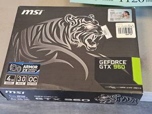 lot 1114 image: Msi GEFORCE GTX 960 PC Graphics Card (in original packaging)