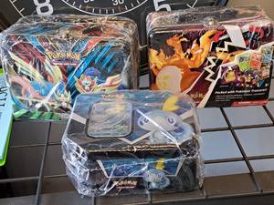lot 1101 image: Lot of (3) Pokemon Trading Card Game Collectible Tins