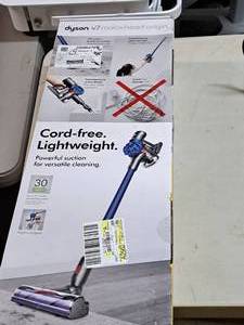 lot 191 image: Dyson V7 Cordless Vacuum (New in Box)