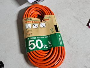 lot 224 image: Woods 16-GA Extension Cord 50x16GA (New) - Lawn & Garden