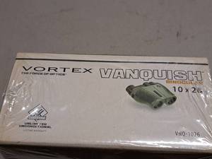 lot 202 image: Vortex Vanquish Binoculars VNQ-1026 10x26 (in original packaging)