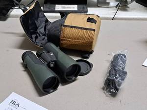 lot 201 image: Vortex Crossfire HD Binoculars 12x50 with Case and Accessories
