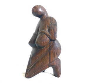 Small Old African Maternal Kneeling Figure