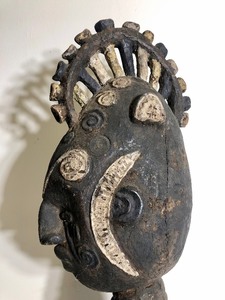 Tall Old Elongated Igbo Headdress Mask