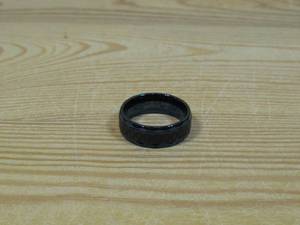 lot 88 image: Invicta Jewelry Mens Stainless Steel Blue Color Carbon Fiber Inlay Ring Size 10