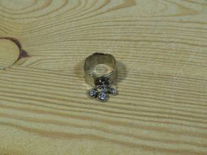 lot 103 image: Golden Odyssey for Brilliante Cubic Zirconia Charm Stack Ring Size 6