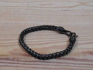 lot 111 image: Invicta Jewelry Mens 8.5 Stainless Steel Rounded Franco Chain Bracelet - GUNMETAL