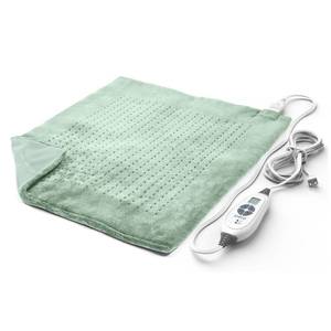 lot 58 image: Pure Enrichment WeightedWarmth Extra-Wide Weighted Heating Pad (20 x 24) 3.5 lbs, 6 InstaHeat Settings, BPA-Free Non-Toxic Beads, & Microplush  Ideal for Back Pain, Sore Joints, & Cramps (Jade)