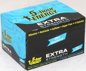 lot 57 image: 5-hour ENERGY Shot, Extra Strength, Blue Raspberry - Lot of 11 individual bottles