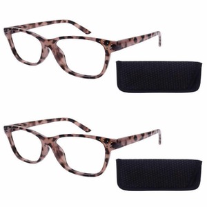 lot 54 image: Joan By M Blue Light Protection Reading Glasses, 2-Pack