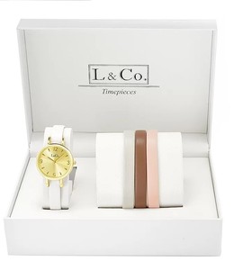 lot 133 image: L & Co. Womens Quartz Watches w Accessories