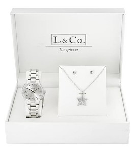 lot 134 image: L & Co. Womens Quartz Watch w Accessories & Gift Box