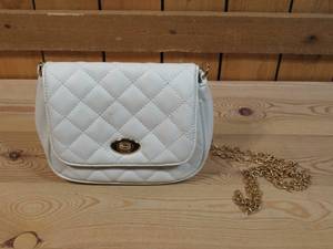 lot 155 image: Women Shoulder Bag Grid Crossbody Handbag Daily Leather Stylish Evening Chain Bag