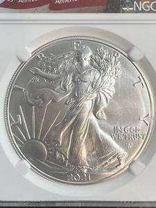 2021 AMERICAN SILVER EAGLE MS69 NGC