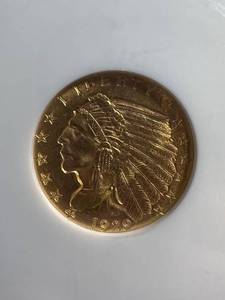 1929 US $2.50 GOLD INDIAN MS63 NGC
