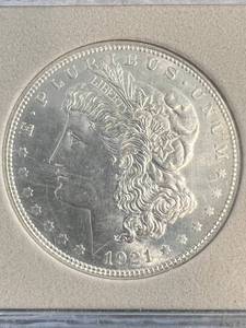 1921 US MORGAN SILVER DOLLAR MS64 NCG SLAB