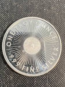 1 TROY OZ .999 FINE SILVER SUNSHINE MINTING