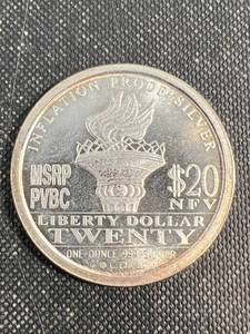 2009 NORFED $20 1 TROY OZ .999 FINE SILVER PREVIOUSLY BANNED SILVER