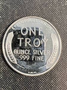1 TROY OZ .999 FINE SILVER US CENT DESIGN