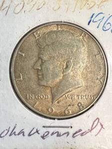 2 US 40% SILVER KENNEDY HALF DOLLARS