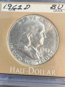 6 SILVER HALF DOLLARS 1917S 1941D 1949D 1962D 1963 1964
