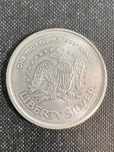 1 TROY OZ .999 FINE SILVER AMARK LIBERTY ROUND