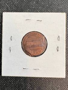 1972-D US CENT WITH CLIP ERROR