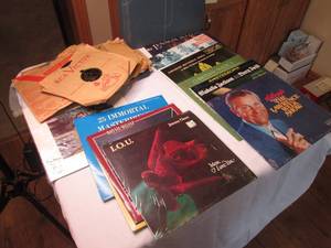Fabric coated Record Box with clasp...
