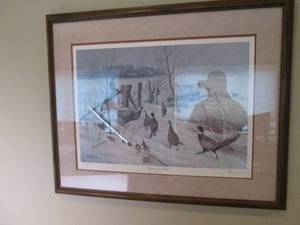 Framed and matted Headin for shel...