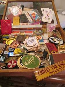 Wood framed Shadowbox style display...