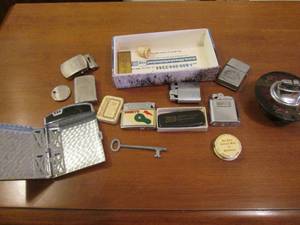 Vintage lighters and smoking suppli...