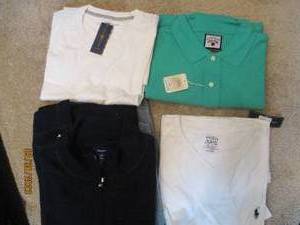 5 Mens XL tops, most new with tags...