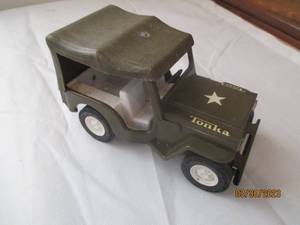 Tonka Army jeep with removable roof...