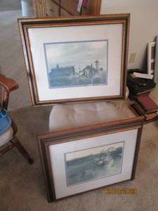 2 framed Frank M. Hamilton artworks...