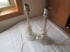 2 13 tall candlestick style lamps...