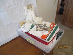 Tote with Christmas decor and Angel...
