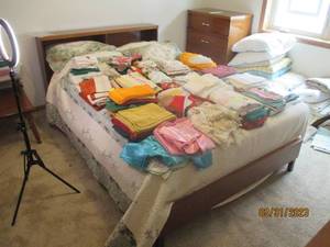 Bed and bedding on bed 935835...