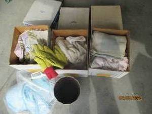 (3) Boxes full of assorted rags to ...