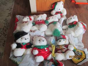 Collection of Christmas Santa Bears...