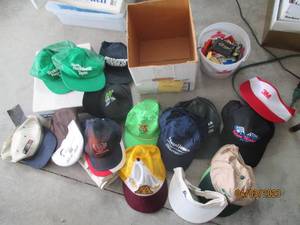 Box of Assorted snap back, trucker ...