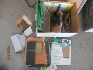Huge Assortment of sand paper in mu...