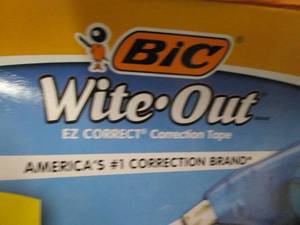 lot 7 image: 15 each BIC Wite-Out Brand EZ Corre...