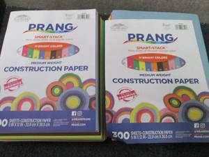 lot 21 image: 2- open pk Prang 300 Sheets Constru...